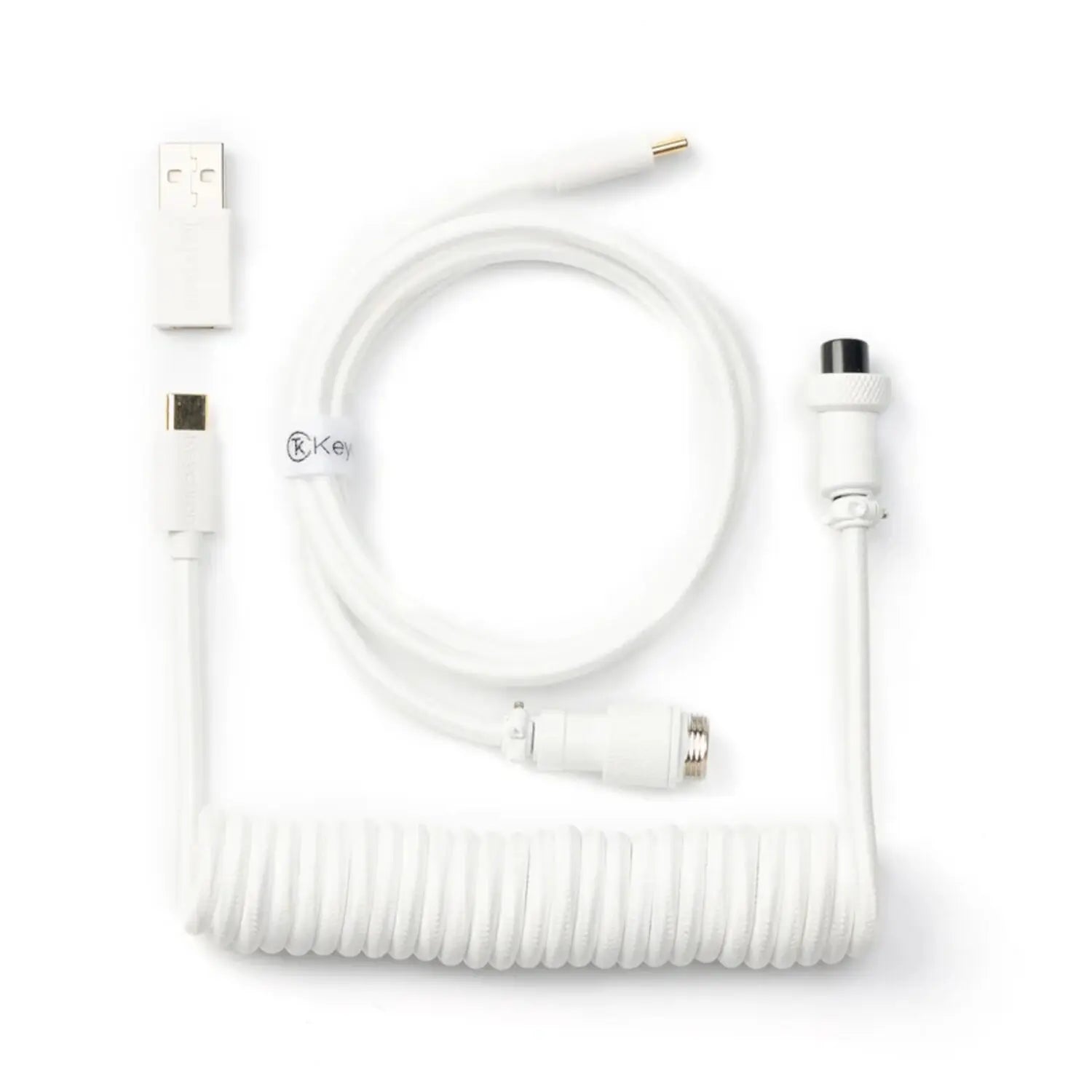 Keychron Coiled Aviator White Cable My Store