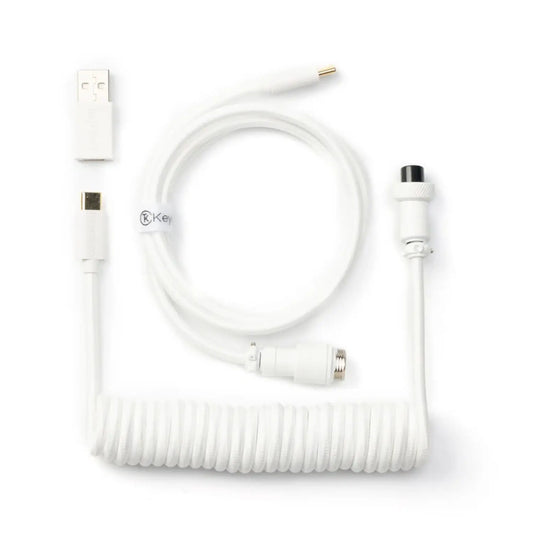 Keychron Coiled Aviator White Cable My Store