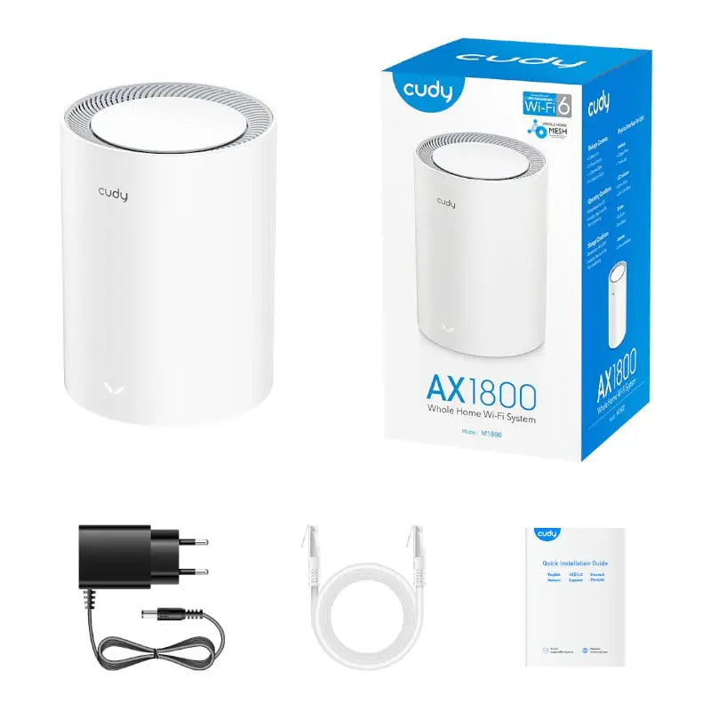 Cudy AX1800 WiFi 6 Mesh Kit 1-Pack Flabba